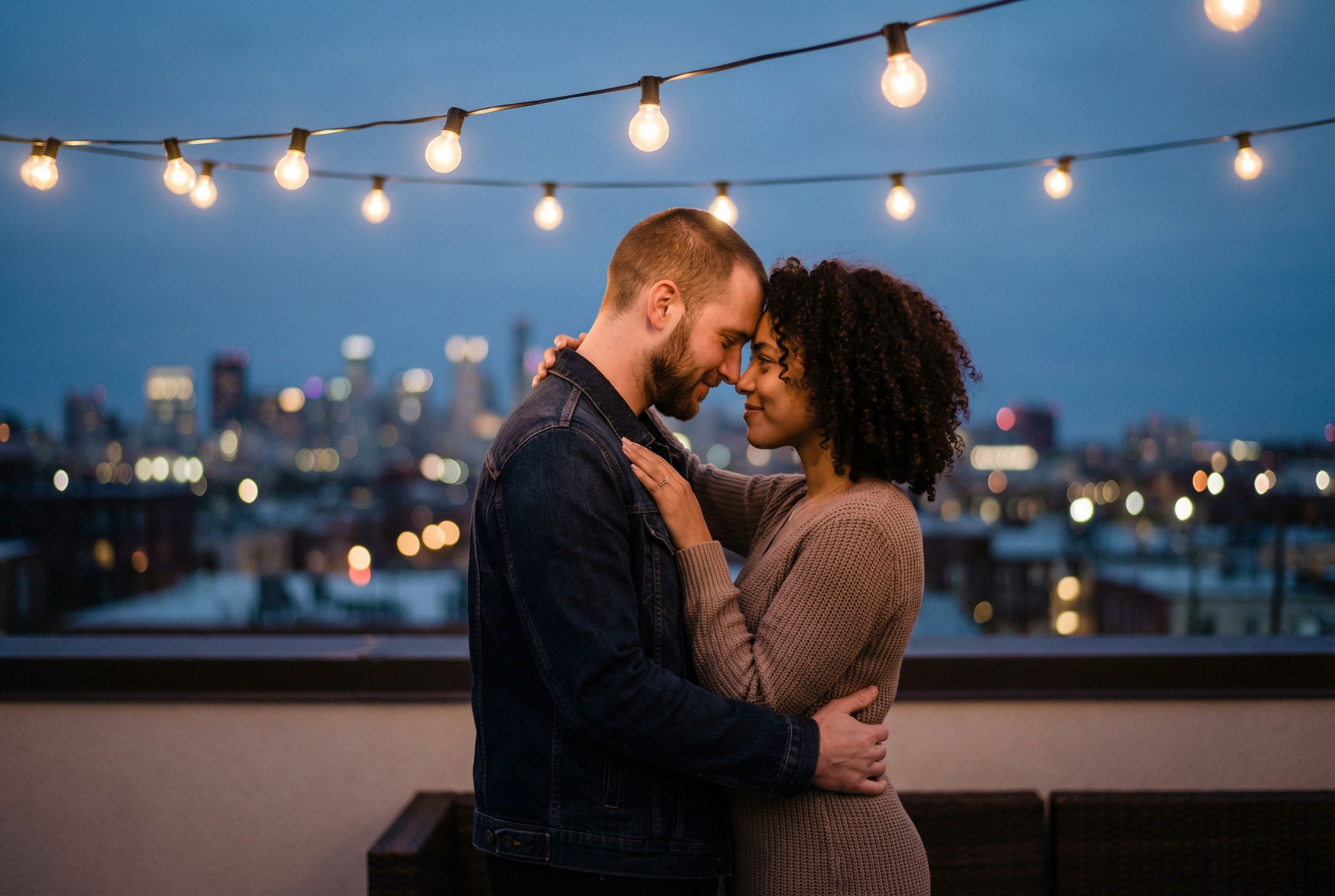 Couple having fun with a free trial phone chat line