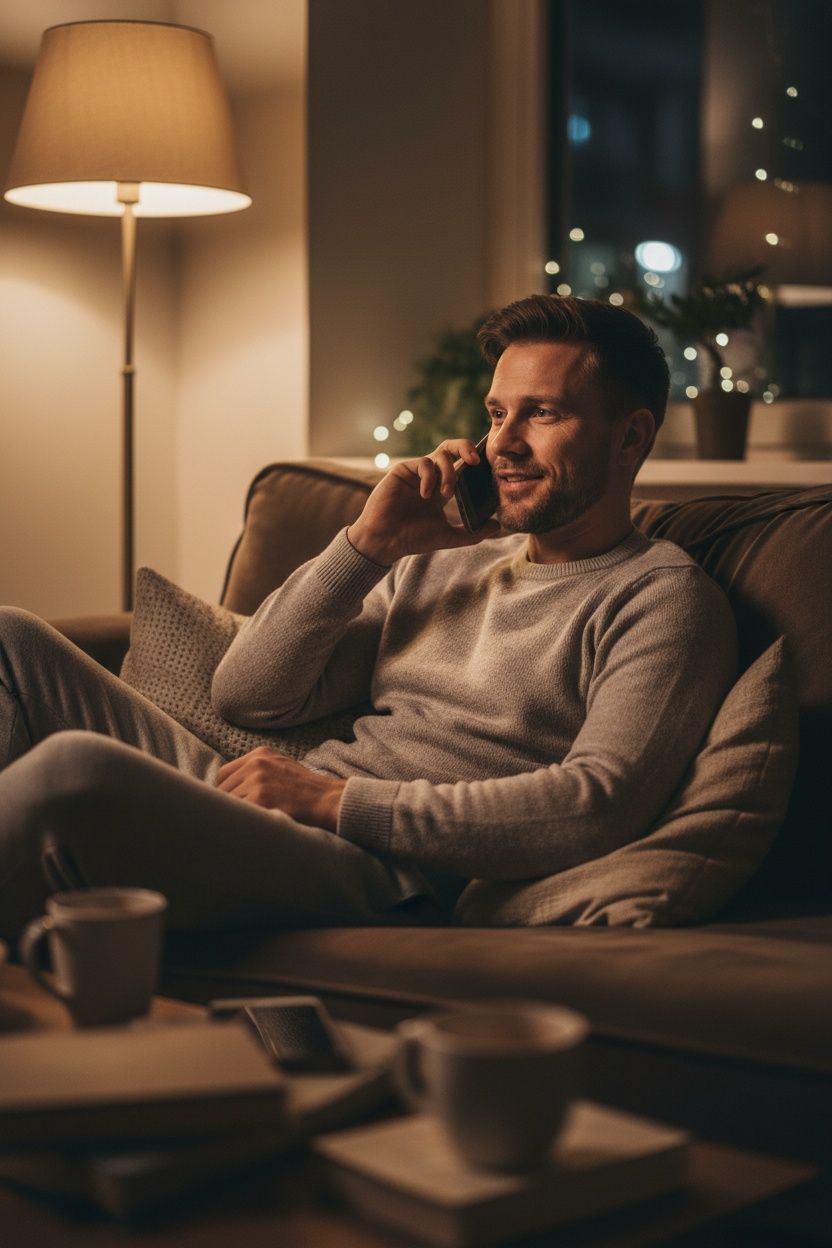 Gay man meeting someone special through phone chat lines